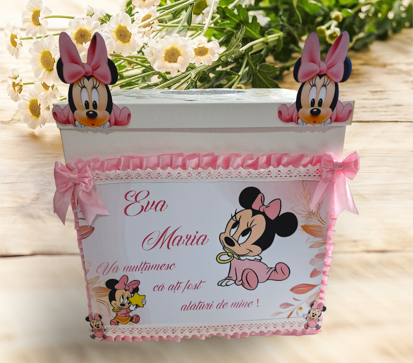 minnie roz cu suzeta