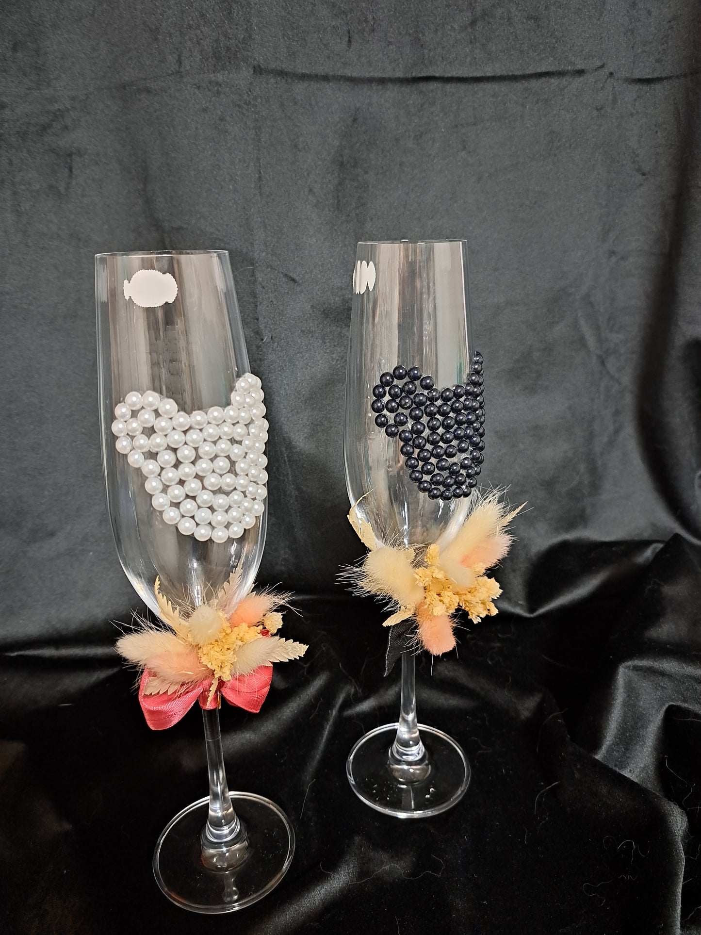 Set 4 Pahare personalizate mickey si minnie perle