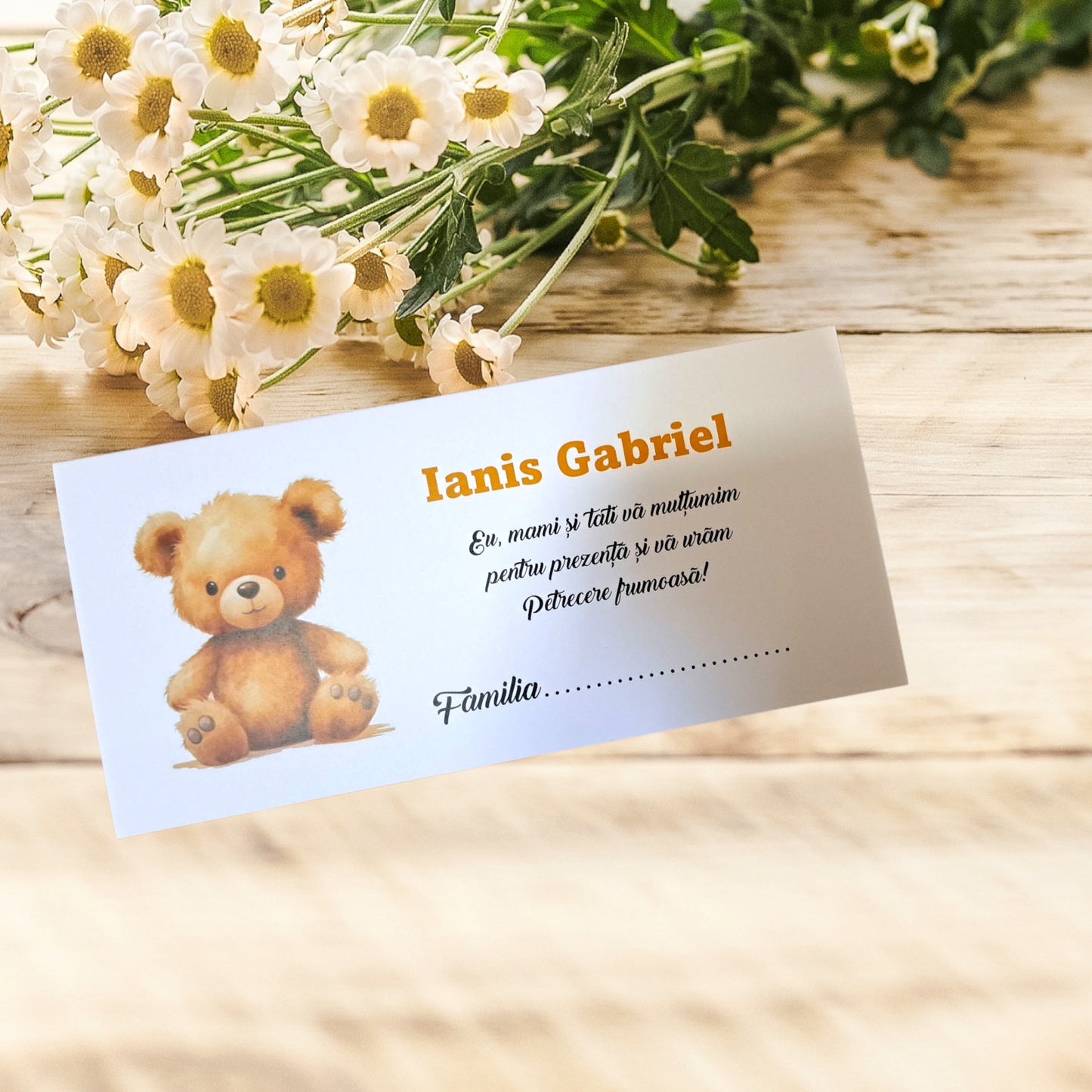 Plic de bani botez urs cod 7