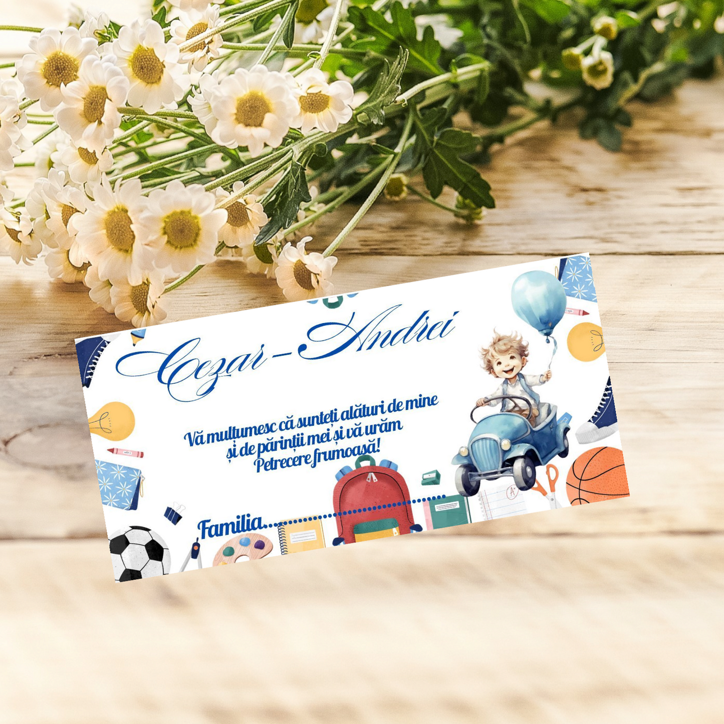 Plic de bani botez bebe masina cod 3