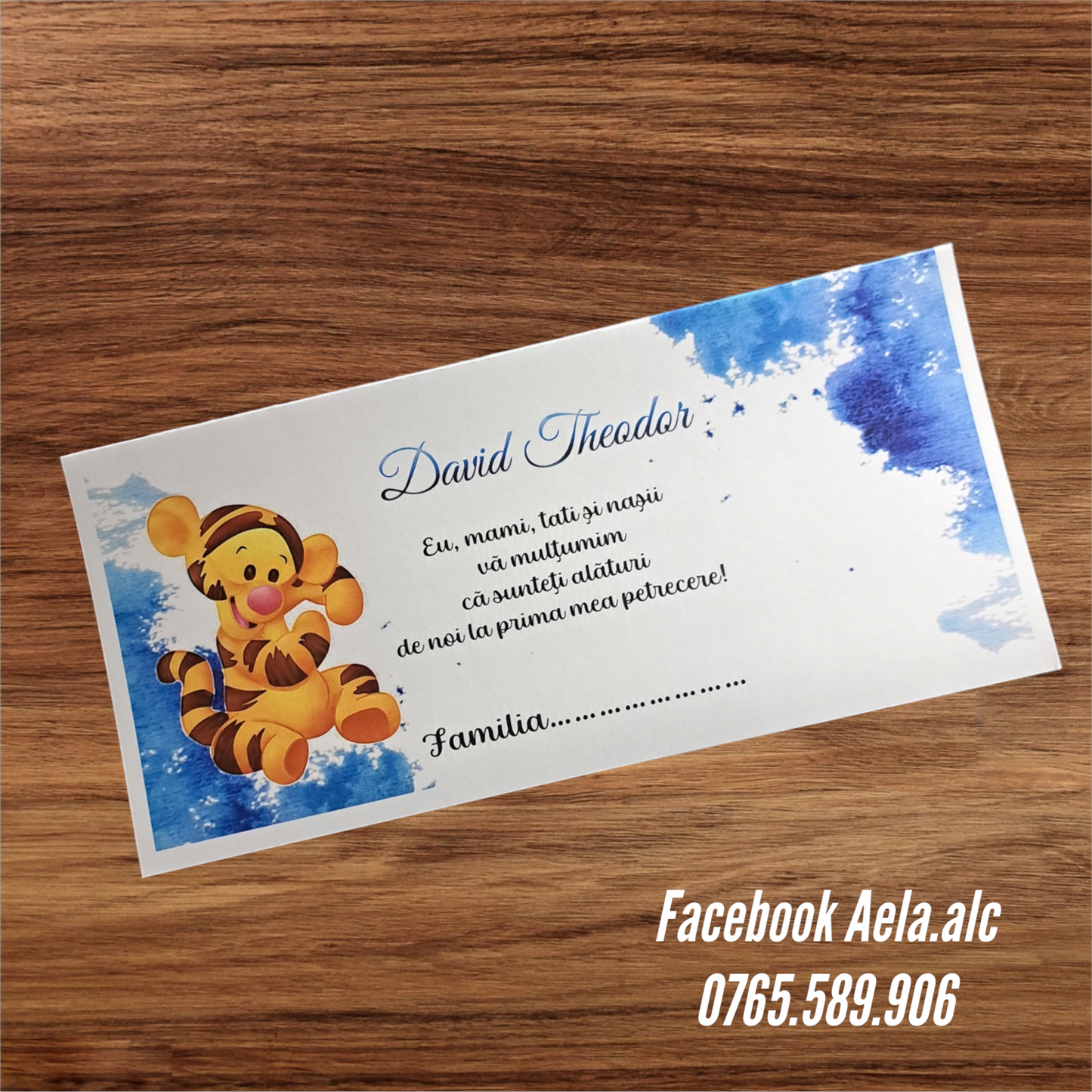 Plic de bani botez bebe tigru cod 129