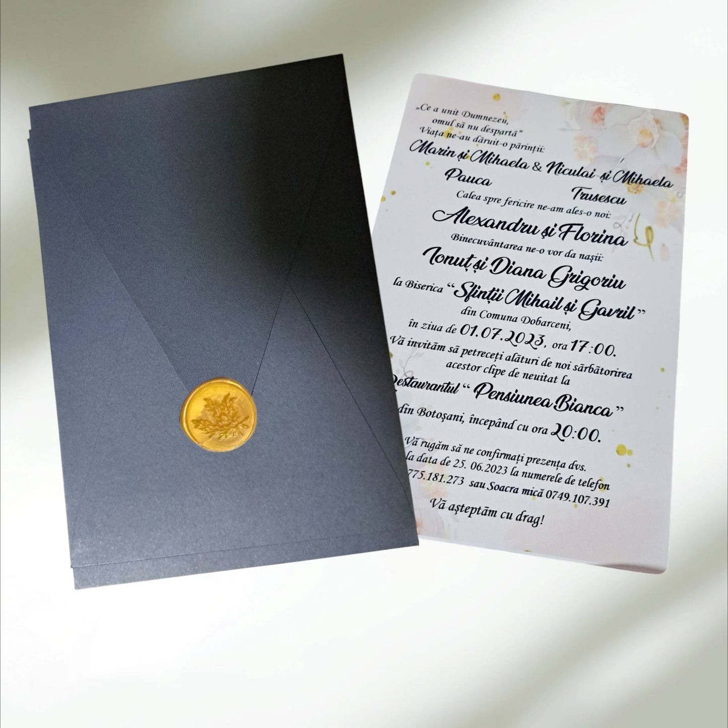 Invitatie nunta  cod Aela 22