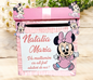 Cutie de dar botez tematica minnie 