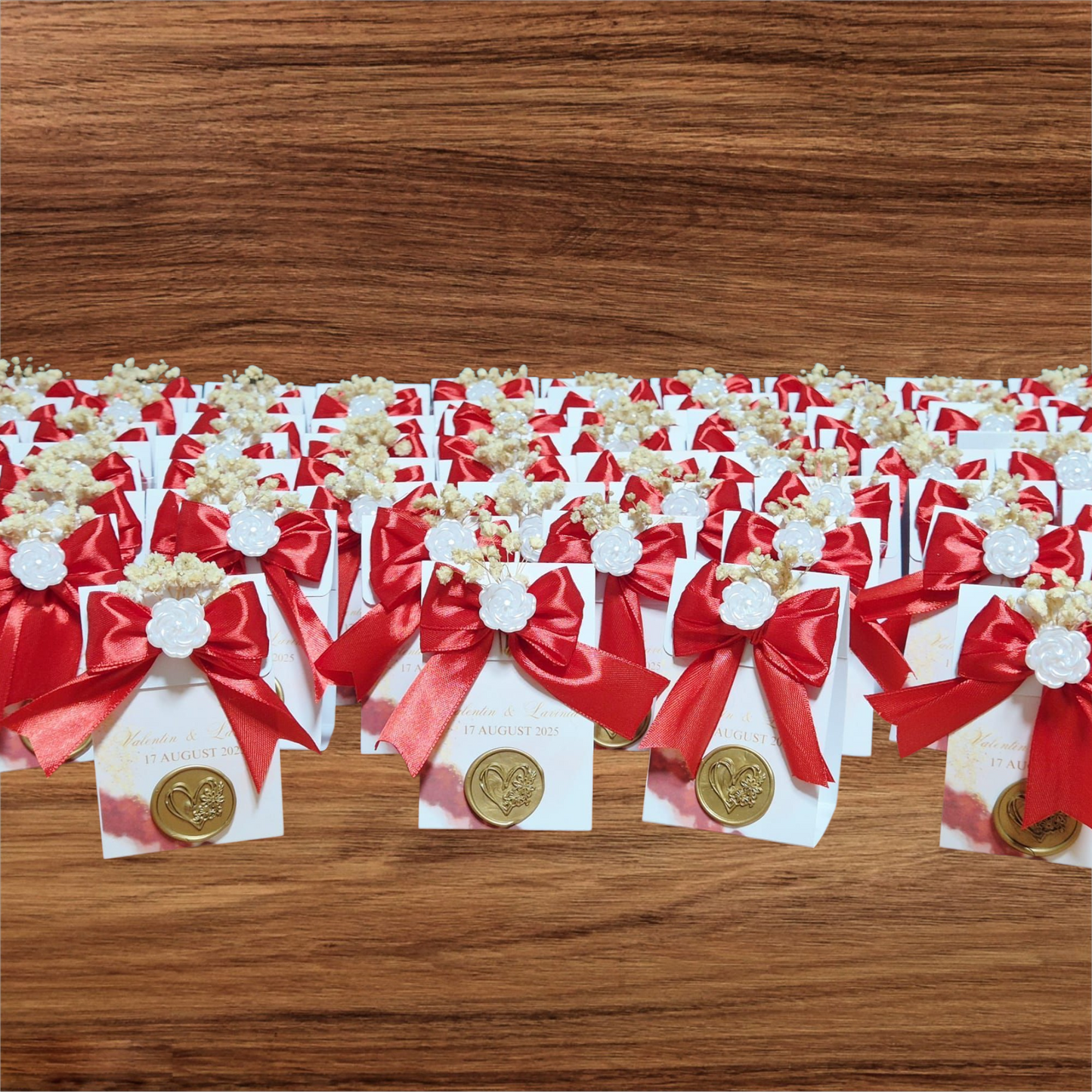 Cutiuta regala cu sigiliu inima ( Cutiuta cu bomboane fructate)