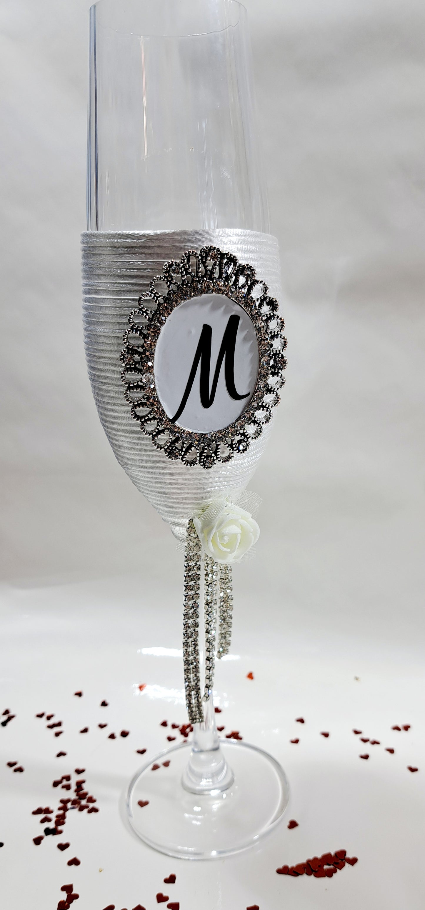 Pahare personalizate Mire și mireasă alb negru