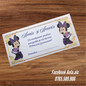 Plic de bani botez Minnie mov gemene cod 72