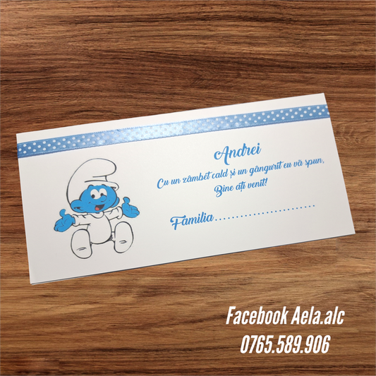 Plic de bani botez bebe strunf cod 127