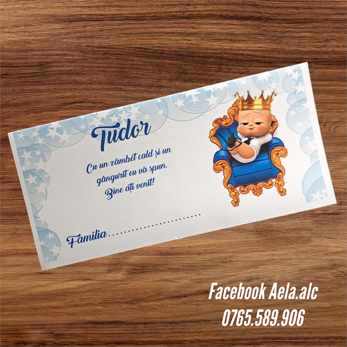 Plic de bani botez bebe boss regal cod 138