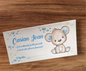 Plic de bani botez ursulet cu buline cod 121