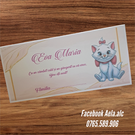 Plic de bani botez Marie cod 103