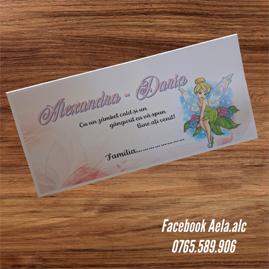 Plic de bani botez Clopoțica cod 92