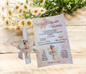 Invitație botez balerina – elegantă și personalizată pentru fetițe