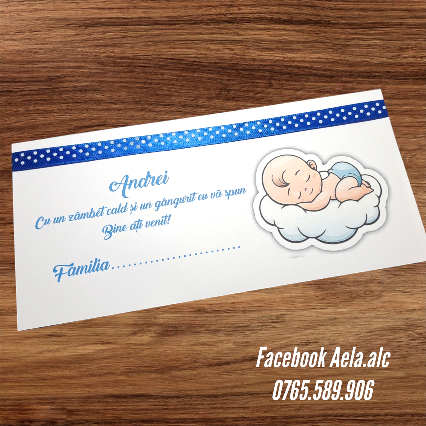 Plic de bani botez Bebe cod 111