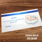 Plic de bani botez Bebe cod 111