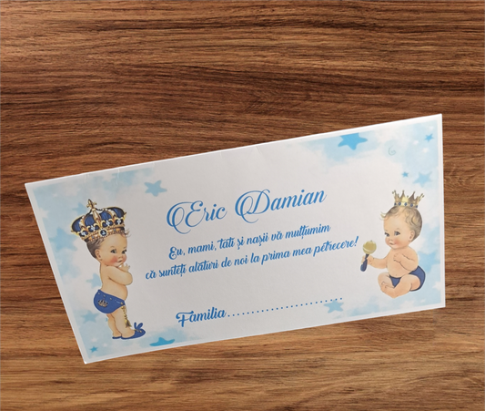 Plic de bani botez bebe regal cod 108