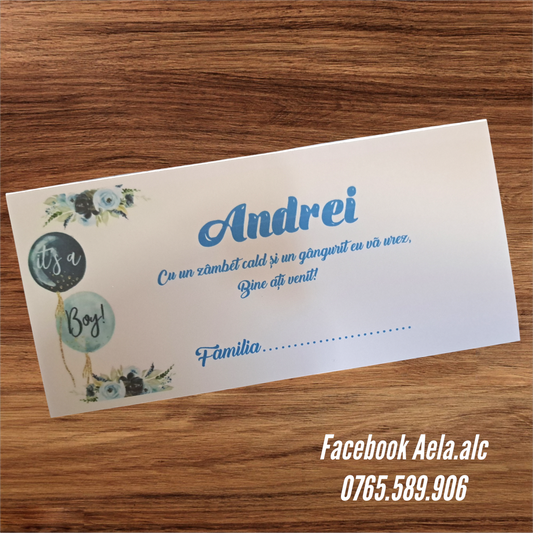 Plic de bani botez It, s a boy cod 74